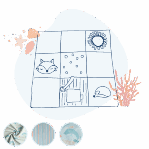 Tapis d'éveil sensoriel Océan personnalisable