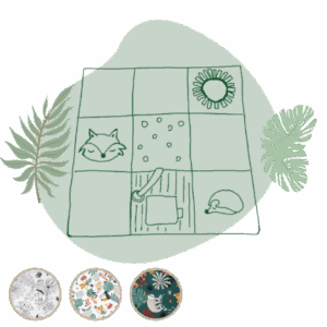 Tapis d'éveil sensoriel Jungle personnalisable