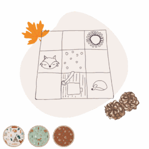 Tapis d'éveil sensoriel Forêt personnalisable