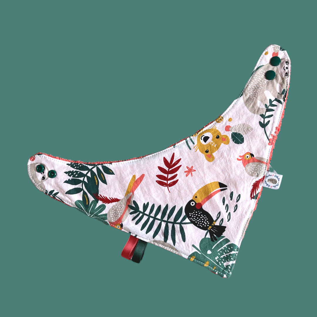Bavoir bandana jungle personnalisable – Image 4