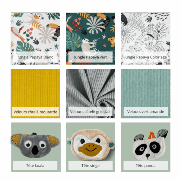 Cartable enfant jungle personnalisable – Image 3