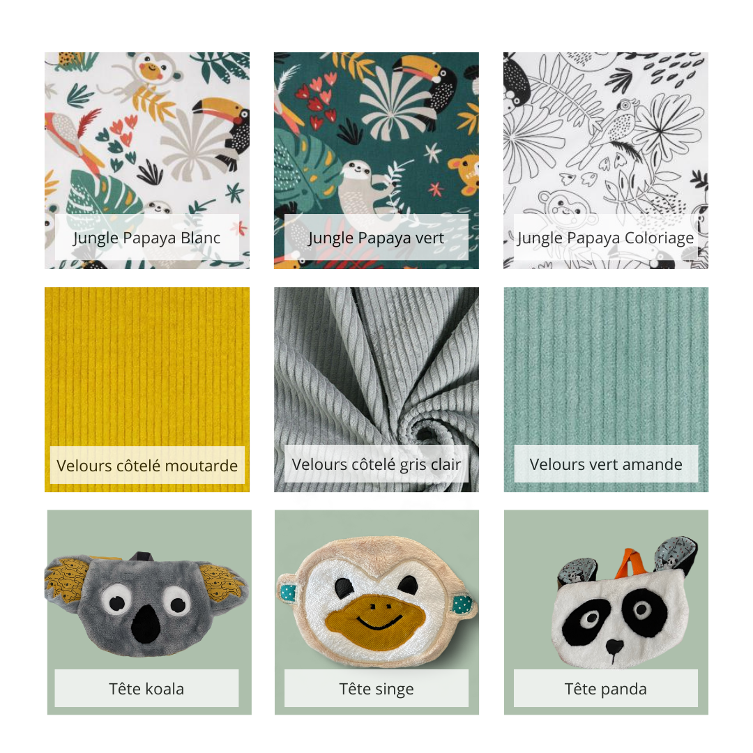 Cartable enfant jungle personnalisable – Image 3
