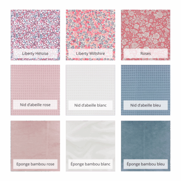 Panier et lingettes liberty personnalisable – Image 3