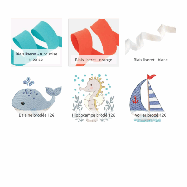 Panier et lingettes océan personnalisable – Image 4