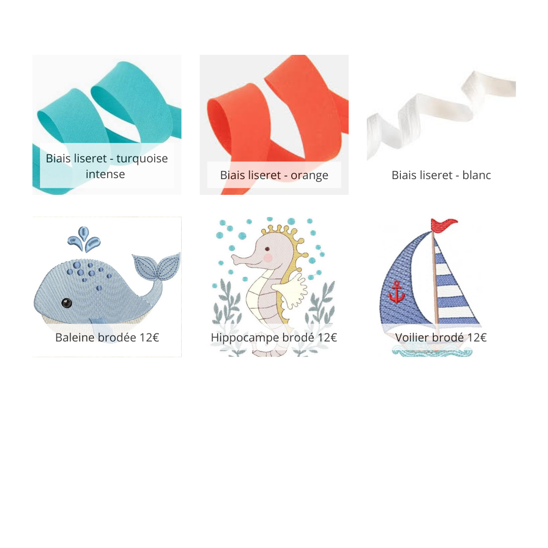 Panier et lingettes océan personnalisable – Image 4