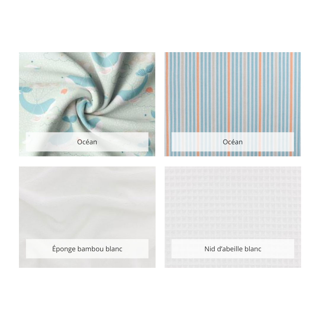 Panier et lingettes océan personnalisable – Image 3