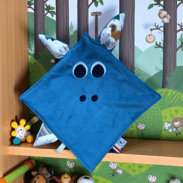 Doudou plat bébé Forêt personnalisable – Image 4
