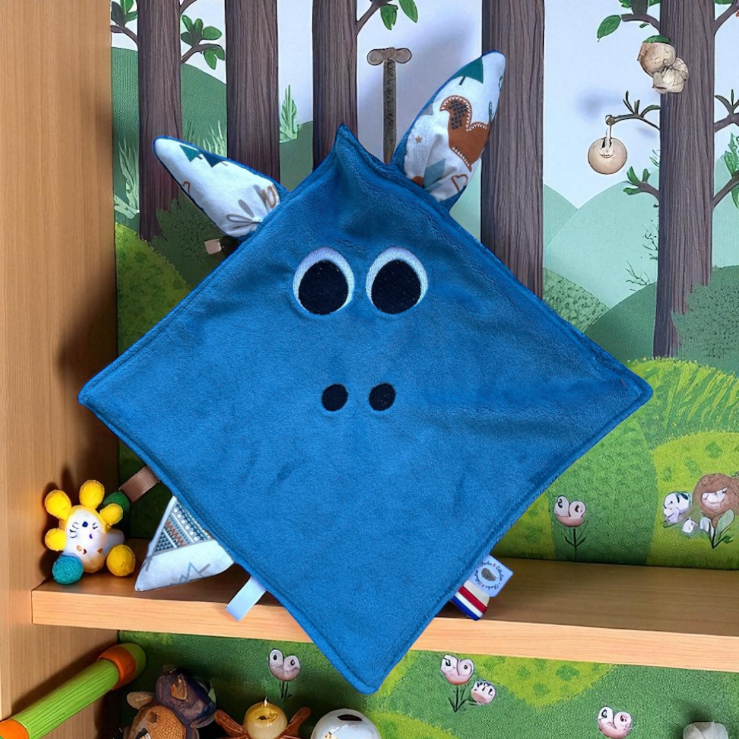 Doudou plat bébé Forêt personnalisable – Image 4