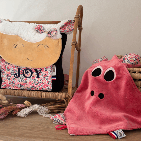 Doudou plat bébé Liberty personnalisable – Image 5