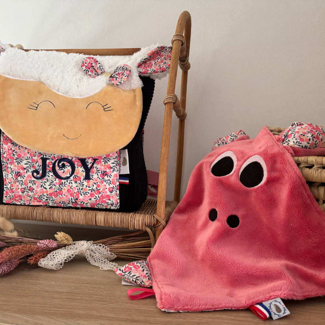 Doudou plat bébé Liberty personnalisable – Image 5
