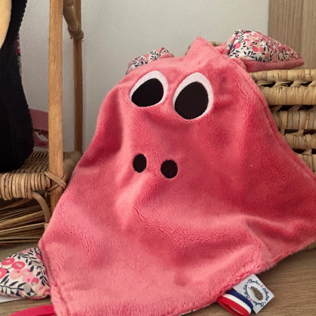 Doudou plat bébé Liberty personnalisable – Image 4