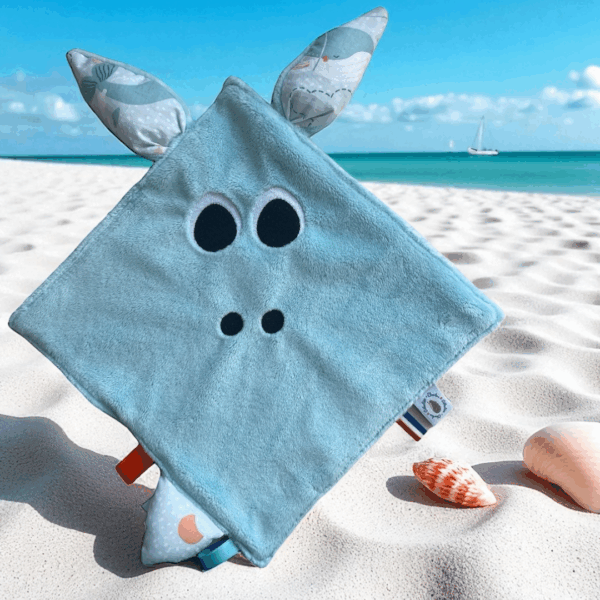 Doudou plat bébé Océan personnalisable – Image 4