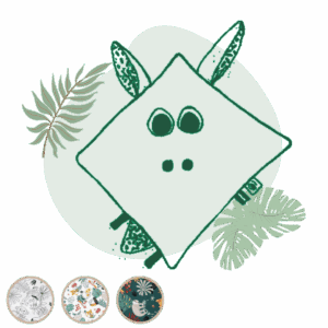 Doudou plat bébé Jungle personnalisable