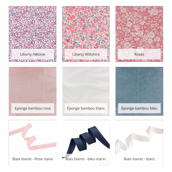Sortie de bain bébé Liberty personnalisable – Image 3