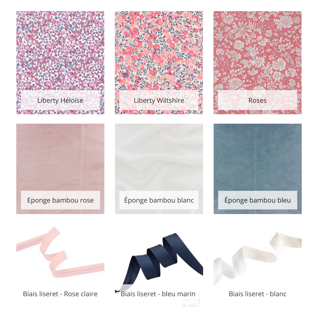 Sortie de bain bébé Liberty personnalisable – Image 3