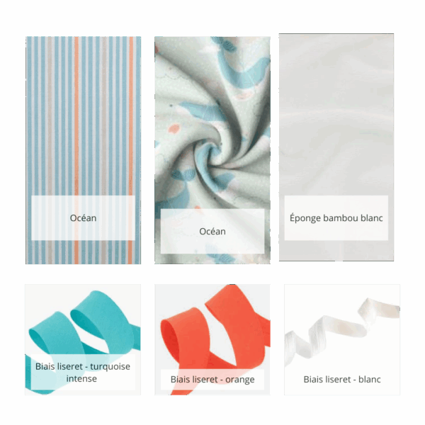Sortie de bain bébé Océan personnalisable – Image 3