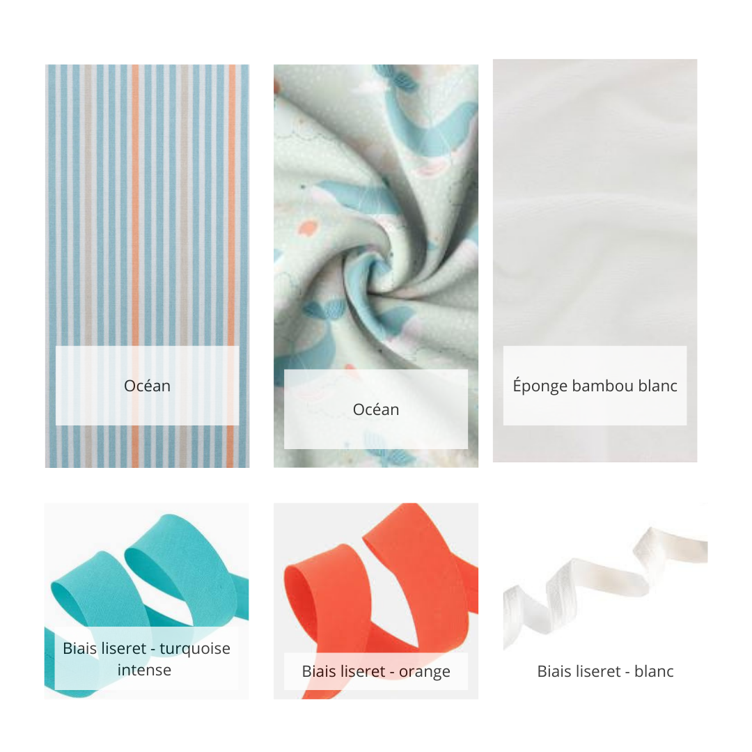 Sortie de bain bébé Océan personnalisable – Image 3