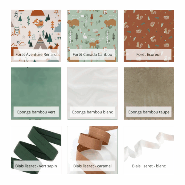 Sortie de bain bébé forêt personnalisable – Image 3