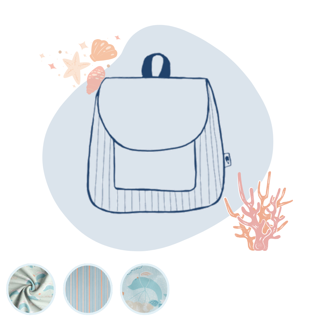 Sac à dos enfant océan personnalisable