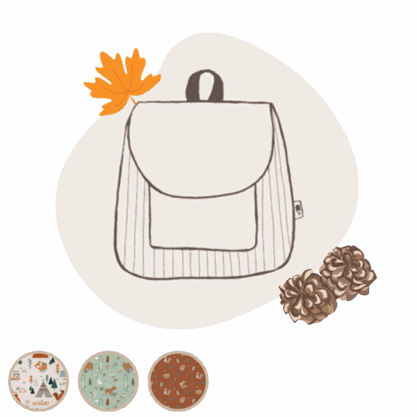 Sac à dos enfant forêt personnalisable