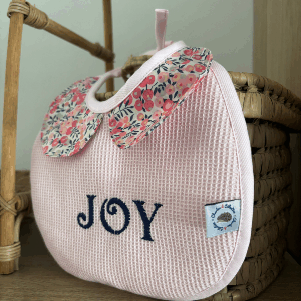 Bavoir personnalisable liberty col Claudine – Image 4