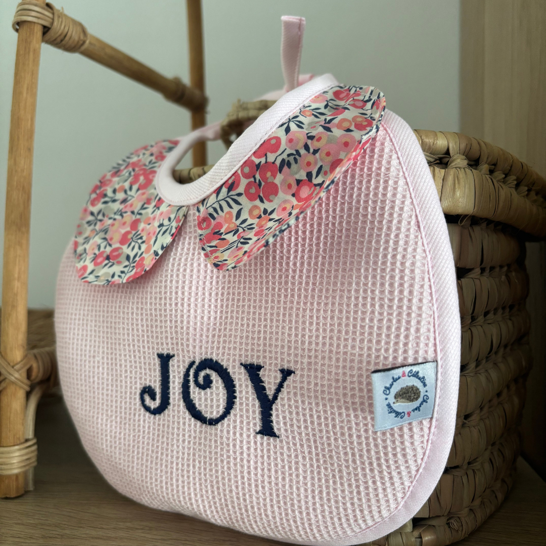 Bavoir personnalisable liberty col Claudine – Image 4