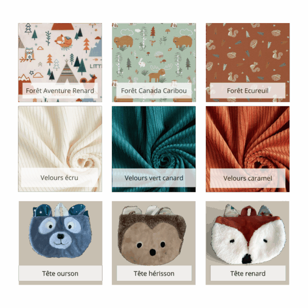 Cartable enfant forêt personnalisable – Image 3