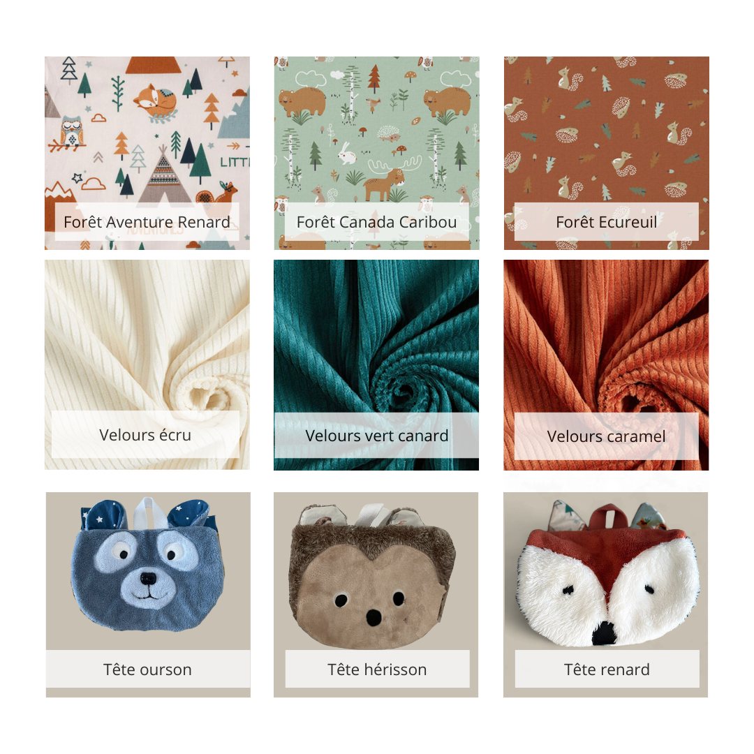 Cartable enfant forêt personnalisable – Image 3