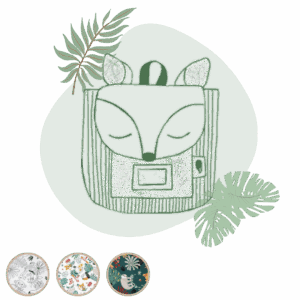 Cartable enfant jungle personnalisable