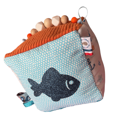 Cube d'activités sensoriel - Poisson
