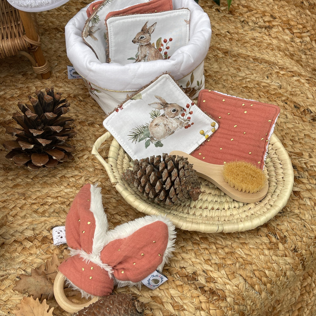 Panier et lingettes forêt personnalisable – Image 5