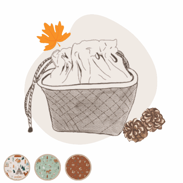 Panier nomade forêt personnalisable