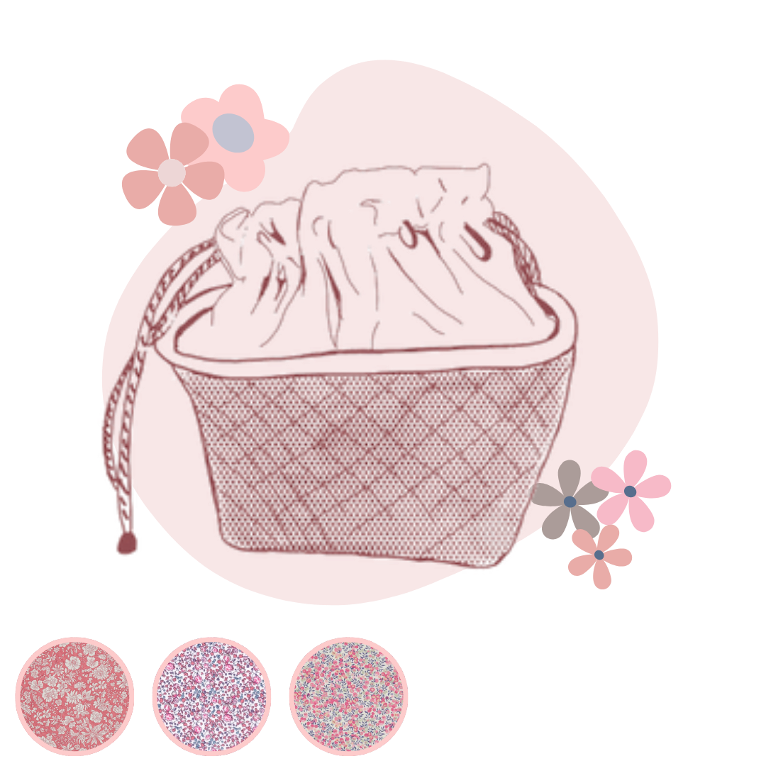 Panier nomade liberty personnalisable