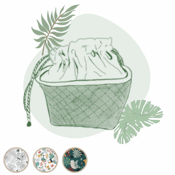 Panier nomade jungle personnalisable