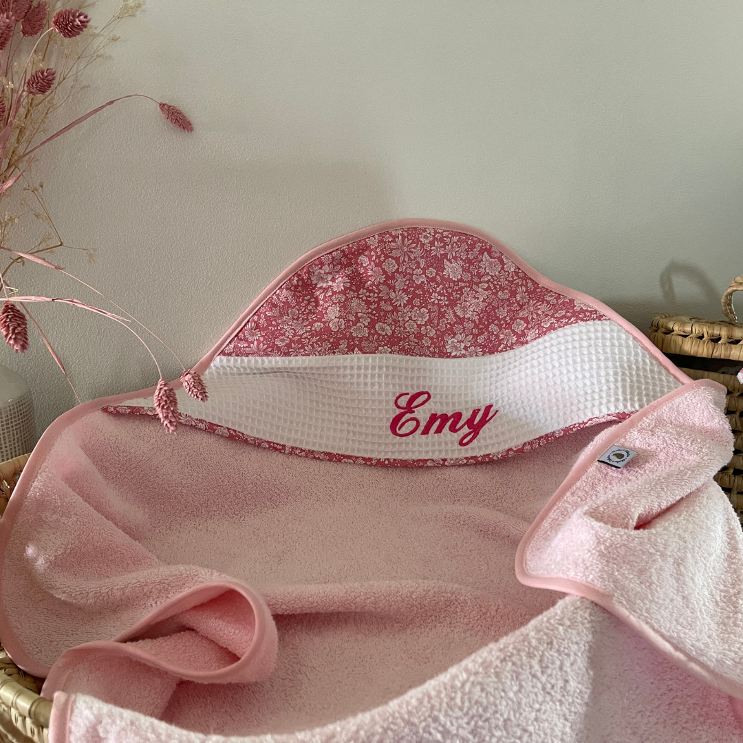 Sortie de bain bébé Liberty personnalisable – Image 5