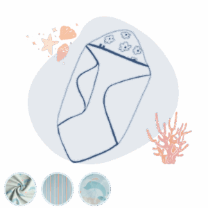 Sortie de bain bébé Océan personnalisable