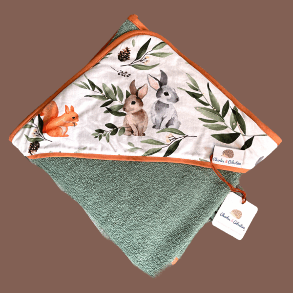 Sortie de bain bébé forêt personnalisable – Image 4
