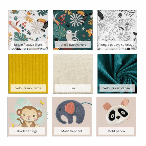 Protège carnet de santé jungle personnalisable – Image 3