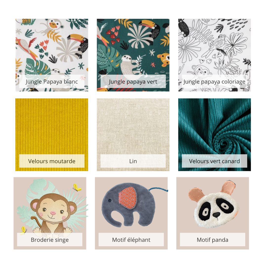 Protège carnet de santé jungle personnalisable – Image 3