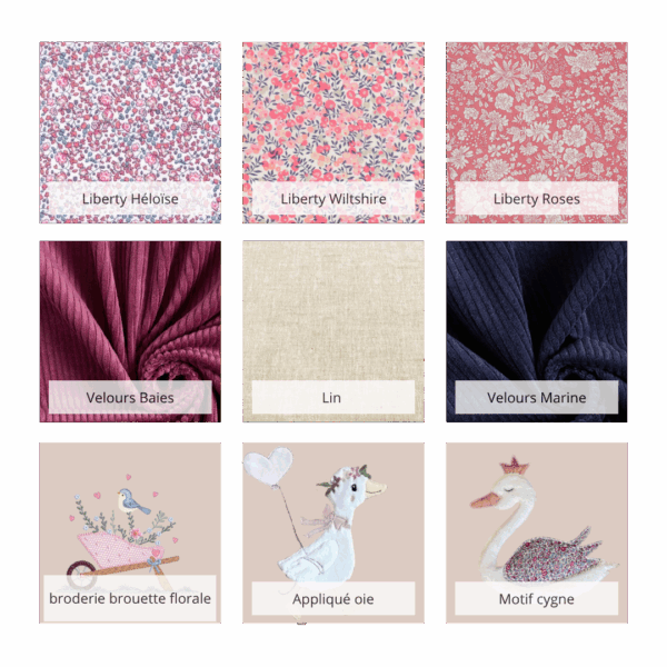 Protège carnet de santé liberty personnalisable – Image 3