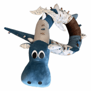 Gaston le dragon - jouet Ancien -Bleu