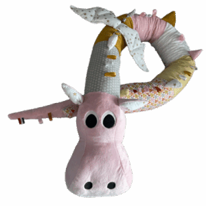Gaston le dragon rose et moutarde