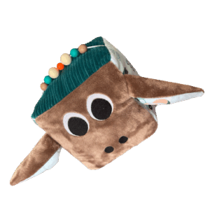 Cube d'activités sensoriel - Voiture rétro - Taupe